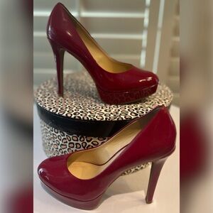 GIANNI BINI- Red platform stiletto